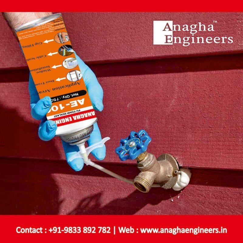 fix tap with pu foam sealant